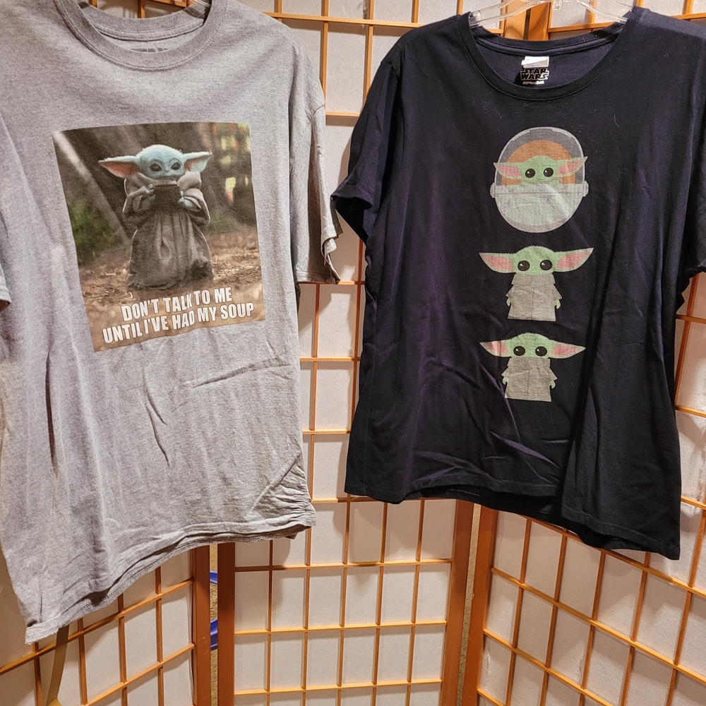 Star Wars Adult Graphic T-Shirts - Gray & Black